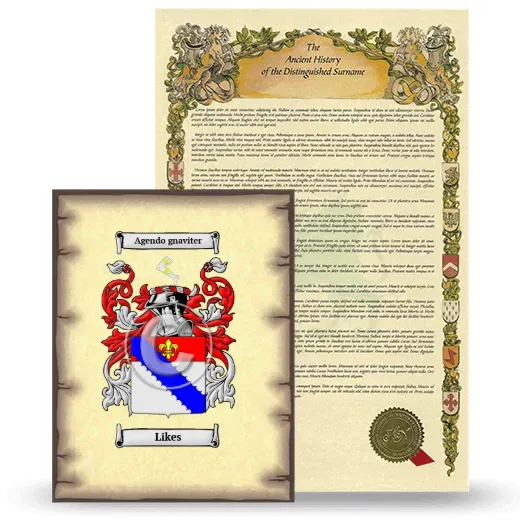 Likes Coat of Arms and Surname History Package