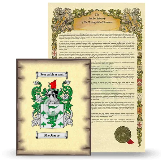 MacGarry Coat of Arms and Surname History Package
