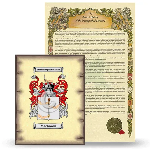 MacGowin Coat of Arms and Surname History Package