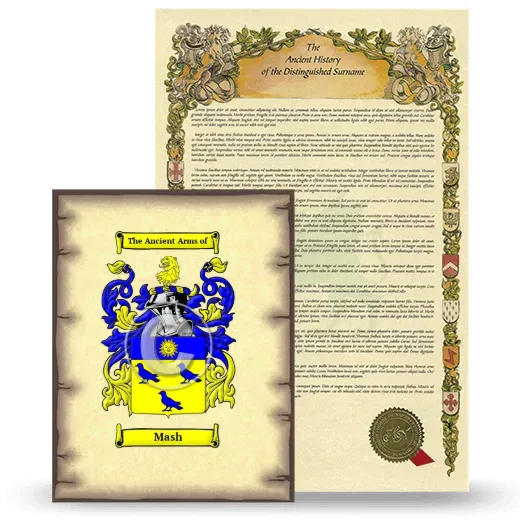 Mash Coat of Arms and Surname History Package