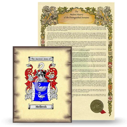 Mellersh Coat of Arms and Surname History Package