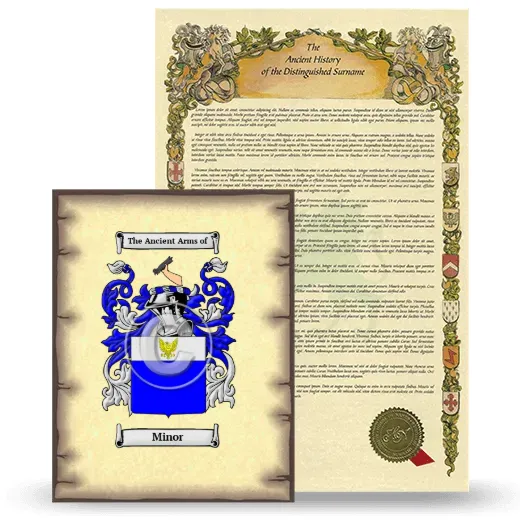 Minor Coat of Arms and Surname History Package