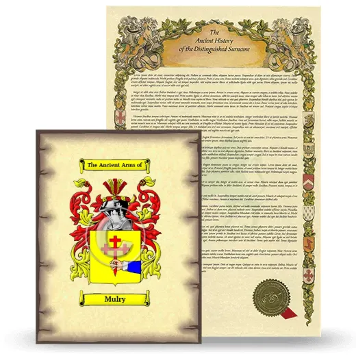 Mulry Coat of Arms and Surname History Package