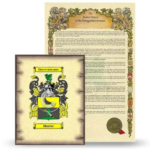 Murter Coat of Arms and Surname History Package