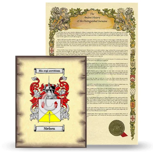 Nielsen Coat of Arms and Surname History Package