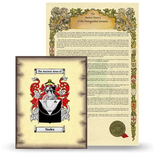 Nodes Coat of Arms and Surname History Package
