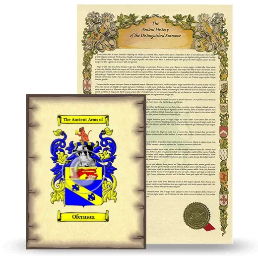 Oferman Coat of Arms and Surname History Package