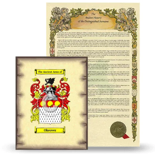 Okeover Coat of Arms and Surname History Package