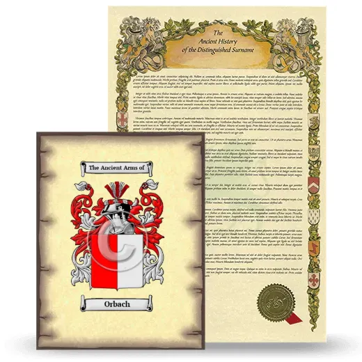 Orbach Coat of Arms and Surname History Package
