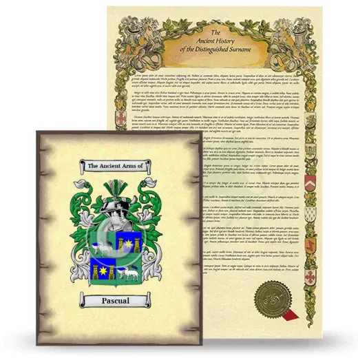 Pascual Coat of Arms and Surname History Package