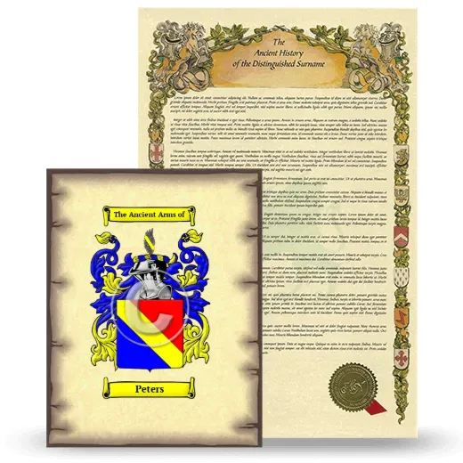 Peters Coat of Arms and Surname History Package