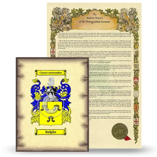 Ralphs Coat of Arms and Surname History Package