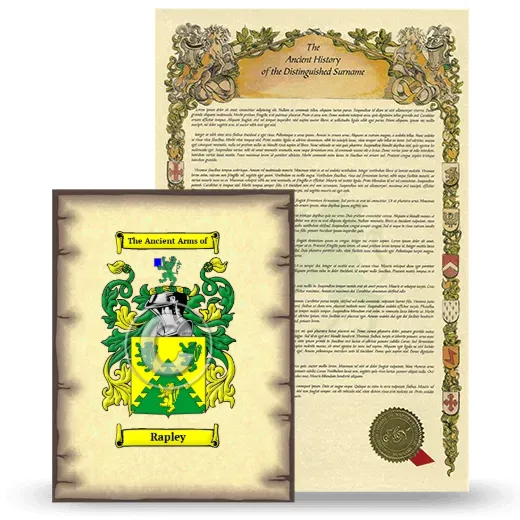 Rapley Coat of Arms and Surname History Package