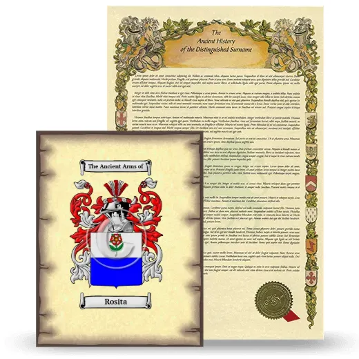 Rosita Coat of Arms and Surname History Package