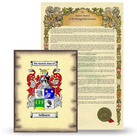 Selhorst Coat of Arms and Surname History Package