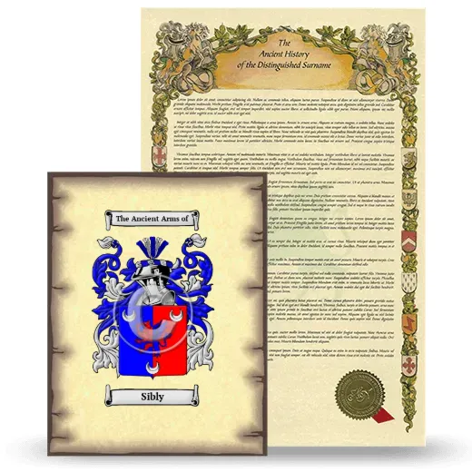 Sibly Coat of Arms and Surname History Package
