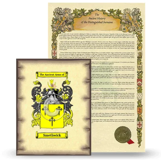 Smethwick Coat of Arms and Surname History Package