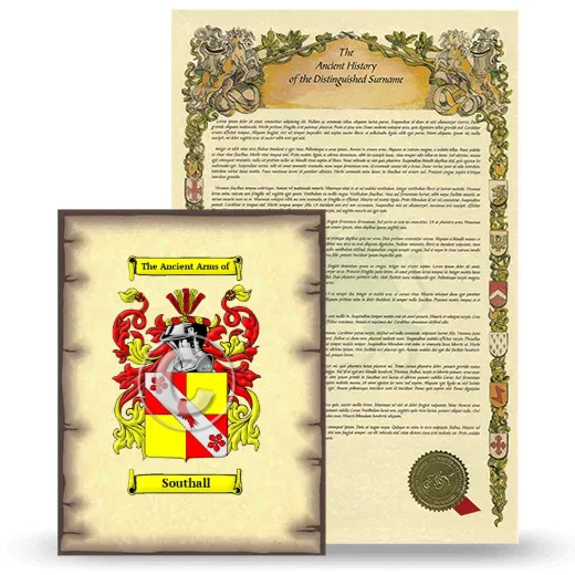 Southall Coat of Arms and Surname History Package