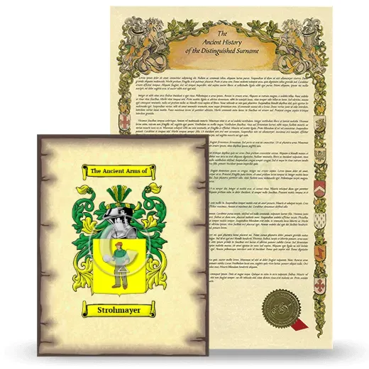 Strohmayer Coat of Arms and Surname History Package