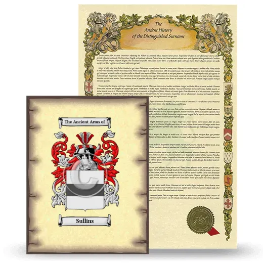 Sullins Coat of Arms and Surname History Package