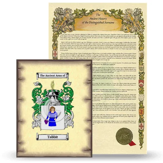 Tabbit Coat of Arms and Surname History Package