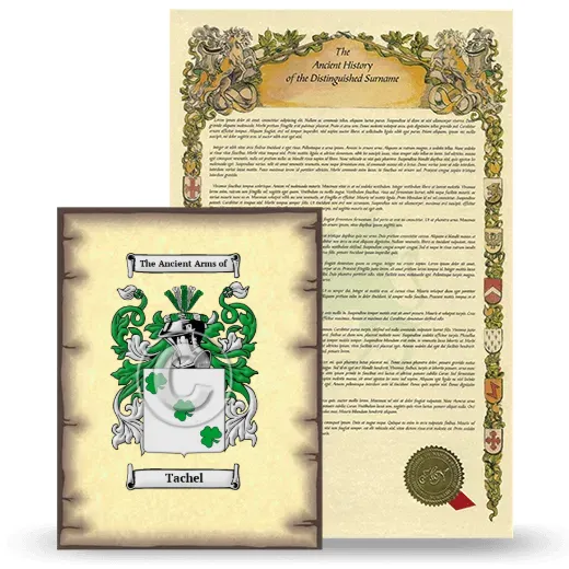 Tachel Coat of Arms and Surname History Package