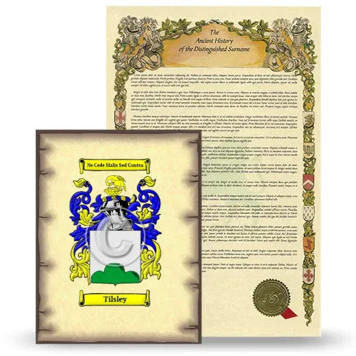 Tilsley Coat of Arms and Surname History Package