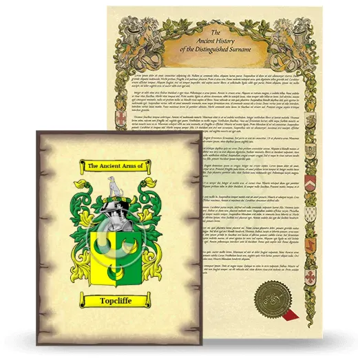 Topcliffe Coat of Arms and Surname History Package