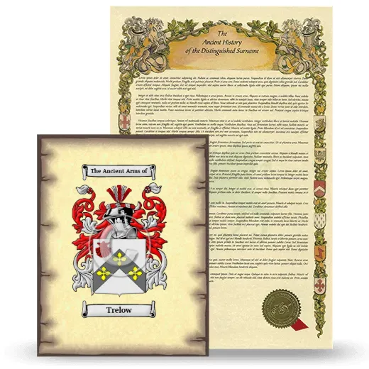 Trelow Coat of Arms and Surname History Package