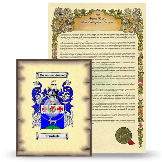 Trindade Coat of Arms and Surname History Package