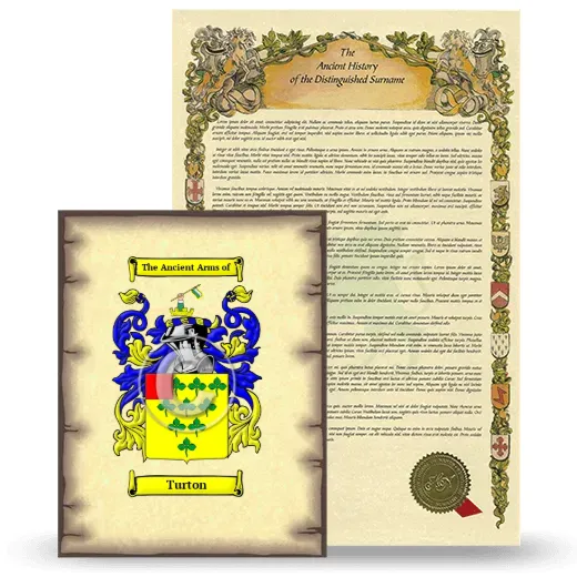 Turton Coat of Arms and Surname History Package