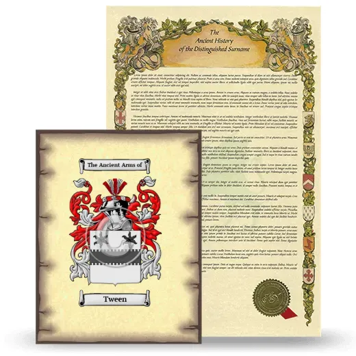 Tween Coat of Arms and Surname History Package