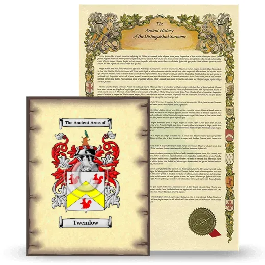 Twemlow Coat of Arms and Surname History Package