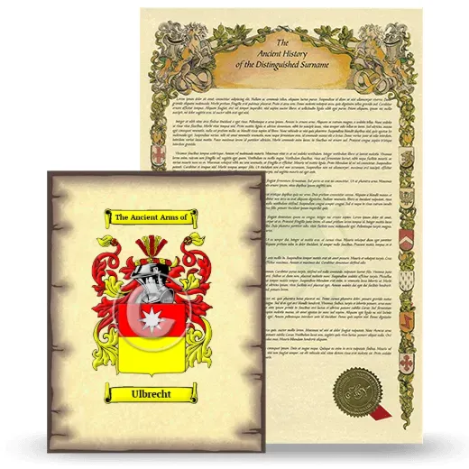 Ulbrecht Coat of Arms and Surname History Package