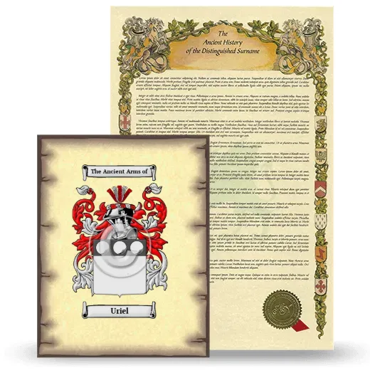 Uriel Coat of Arms and Surname History Package