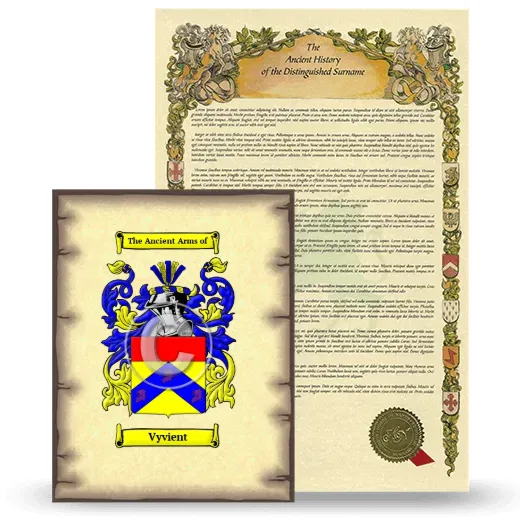 Vyvient Coat of Arms and Surname History Package