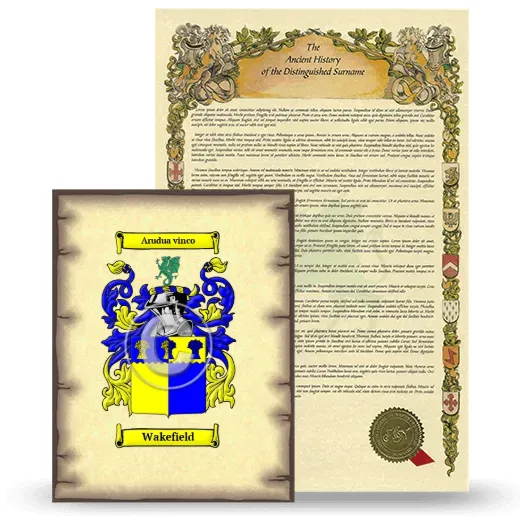 Wakefield Coat of Arms and Surname History Package