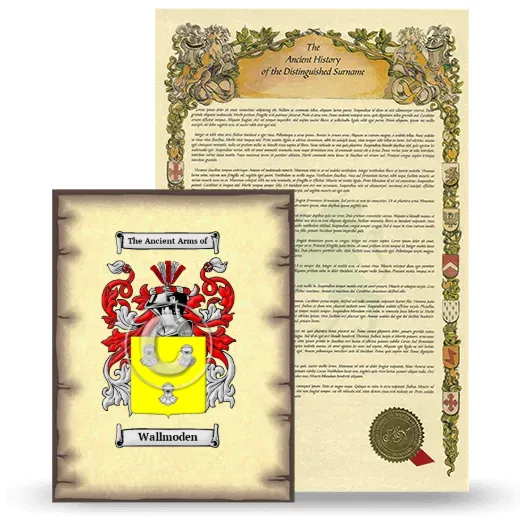Wallmoden Coat of Arms and Surname History Package