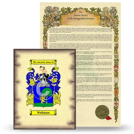 Waltman Coat of Arms and Surname History Package