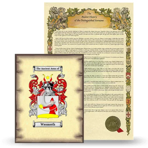 Wasmuth Coat of Arms and Surname History Package