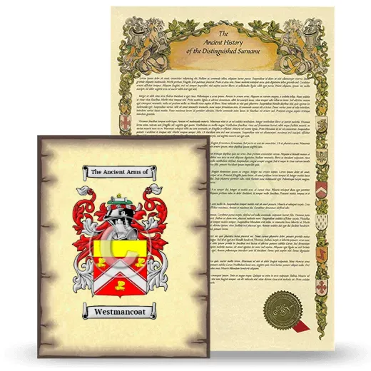 Westmancoat Coat of Arms and Surname History Package