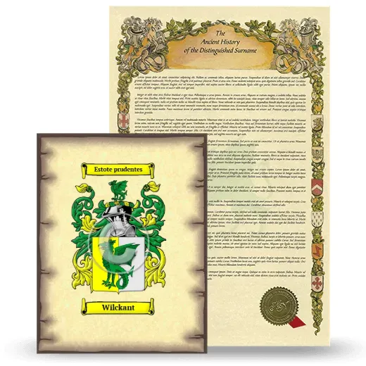 Wilckant Coat of Arms and Surname History Package