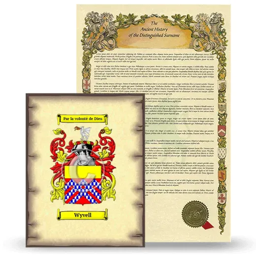 Wyvell Coat of Arms and Surname History Package