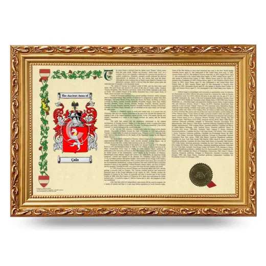 Çala Armorial Landscape Framed - Gold