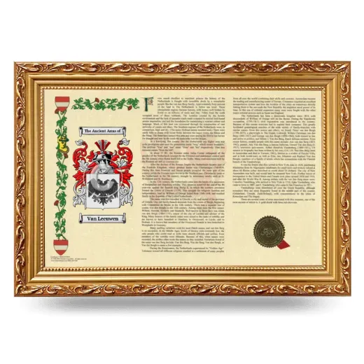 Van Leeuwen Armorial Landscape Framed - Gold