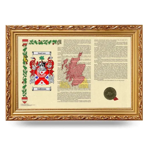 Armorial Landscape Framed - Gold