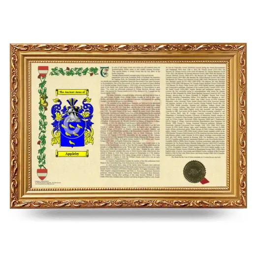 Appleby Armorial Landscape Framed - Gold