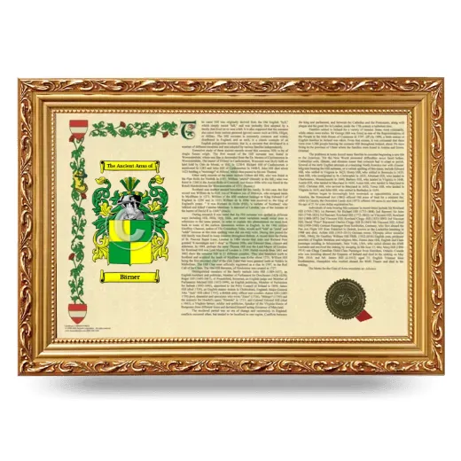Bärner Armorial Landscape Framed - Gold