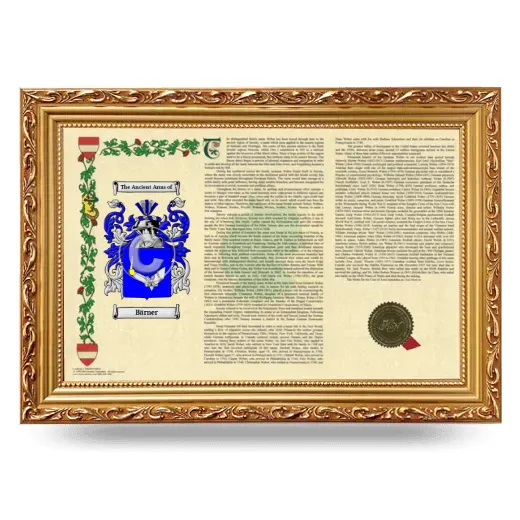 Bärner Armorial Landscape Framed - Gold