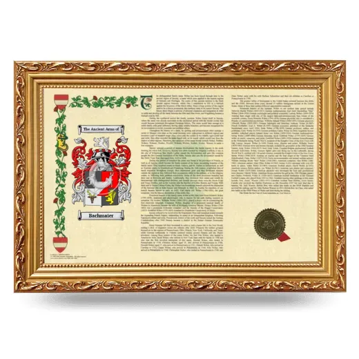 Bachmaier Armorial Landscape Framed - Gold